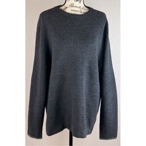 Smartwool Men's Dark Grey Crewneck Pullover 100% Merino Wool Sweater Large